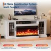EcoSummer 75" Electric Fireplace TV Stand with 40" Insert, 12-Color LED Flames, 2-Tier Storage for Living Room & Home. - 2 of 4