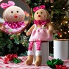 Gingerbread Plush Dolls, Set of 2- 17" Boy and Girl Cute Shelf Decorations- Fun Kids Toy, Decorate Your House - 2 of 4