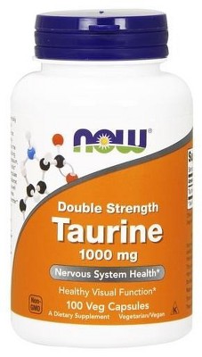 Double Strength Taurine 1000mg by Now Foods  -  100 Capsule