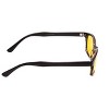 Calabria 1488 Night Driving Sunglasses Gloss Black/Yellow Tint EXTRA-LARGE WIDE - 3 of 3