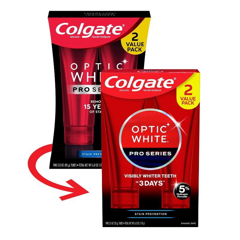 Colgate Pro Series Stain Prevention 5% HP Toothpaste - 3oz/2pk, 1 of 10