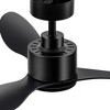 Airsurfer 42-Inch Black Ceiling Fans with Remote Downrod No Light - 4 of 4