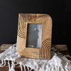 4x6 Inch Carved Arch Picture Frame Natural Mango Wood, MDF & Glass by Foreside Home & Garden - 2 of 4