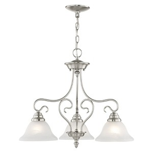 Livex Lighting Coronado 3 - Light Chandelier in  Brushed Nickel - 1 of 1