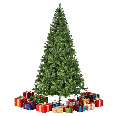 SKONYON 6.4ft Artificial Christmas Tree with 864 Branch Tips, Metal Stand, Easy Assembly, and Full Lifelike Evergreen Design