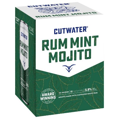 Cutwater Rum Mint Mojito Cocktail - 4pk/355ml Cans