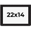 PosterPalooza | Modern Shadow Box 1" Depth Black Picture Frame - UV Acrylic, Backing Board, Hanging Hardware - 2 of 4