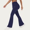 Anna-Kaci Active Women's High Waist Flare Leg Yoga Pants with Stretch Fit and Contoured Waistband - 3 of 4