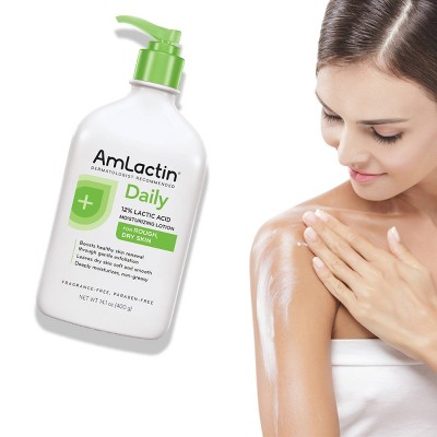 AmLactin Daily Moisturizing Body Lotion Bottle with Pump - 14.1oz