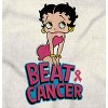 Betty Boop Beat Breast Cancer Ribbon Womens Graphic T Shirt Tees Brisco Brands - 2 of 4