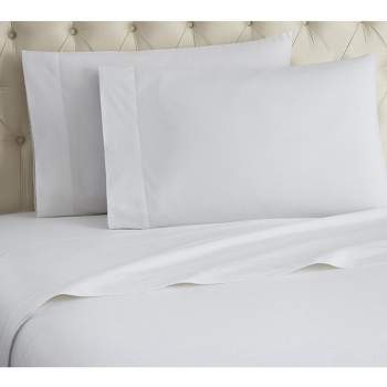 Micro Flannel Shavel Durable & High Quality 2-Piece Exclusively Printed Luxurious Pillowcase 21 x32" Standard/Queen - White