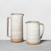 Stoneware Pitcher Cream/Clay - Hearth & Hand™ with Magnolia - image 2 of 4