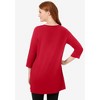 Woman Within Perfect Three-Quarter-Sleeve Scoopneck Tunic - 3 of 4