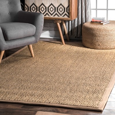 Sand Handmade Sisal and Jute 6' x 9' Area Rug