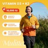 Mulittea 10000 IU Vitamin D3 K2, Support Bone & Joint Health, Increase Immunity, 60 Softgels - 3 of 4