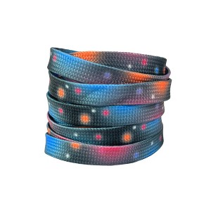 INSPIRE CHIC Flat Tie-Dye Dots Soft Shoelaces for Casual Hiking Shoes Sneakers 0.31'' 1 Pair - 1 of 4