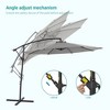 Sonkuki 10 Ft. Patio Offset Umbrella Outdoor Hanging Umbrellas w/Steel Frame - 4 of 4