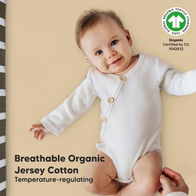 Organic Jersey Cotton Toddler Crib Sheets Set in Rust