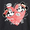 Women's - Disney - Mickey & Friends Lightweight French Terry Wide Neck Long Sleeve Shirt - 2 of 4
