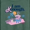 Women's - Barbie - I Am Kenough Lifeguard Stand Lightweight French Terry Wide Neck Long Sleeve Shirt - 2 of 4