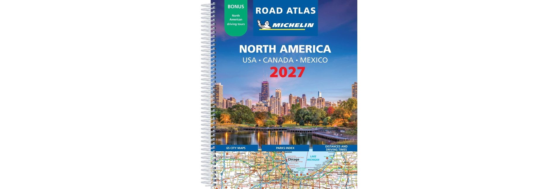 Michelin North America Road Atlas 2027 - by  Michelin Editions (Spiral Bound)