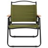 vidaXL Camping Chairs 2 pcs Green 21.3"x16.9"x23.2" Oxford Fabric - 4 of 4