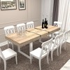 Okak 78IN Modern Expanding Dining Table for 8, Kitchen Table with Long Large Tabletop, Foldable Table for Party, Conference - 3 of 4