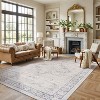 World Rug Gallery Calista Multi Vintage Indoor Rug – Machine Washable Flat Pile with Non-Slip Backing - 2 of 4