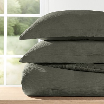 Cloud Weave Textured Comforter Set, Plush All-Season Down Alternative, Ultra Soft, 3-Piece Set - Becky Cameron
