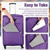 Aukfa Lightweight Soft Sided Swivel Wheels Expandable 3-Piece Luggage Set with Duffel Bag and TSA Lock - 3 of 4