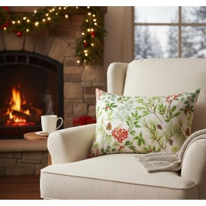 Climaweave 18"x13" Pillow – Classic Berry Christmas by Manual Woodworkers & Weavers - 1 of 3
