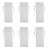 Saro Lifestyle Stonewashed Linen Bottle Bag (Set of 6) - 3 of 4