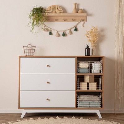 Teen Central Park 3 Drawer Dressers with Shelves - dadada baby