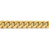 Black Bow Jewelry Men's 12.5mm 14k Yellow Gold Hollow Miami Cuban (Curb) Chain Bracelet - 2 of 4