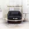 CAVINAS 360 Degree Swivel Chair, Swivel Barrel Chair, Single Sofa Chair, Comfy Round Accent Chair for Living Room, Leisure Arm Chair for Bedroom - 4 of 4