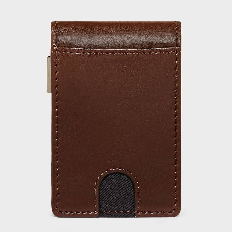 Men&#39;s RFID Bifold Wallet with Money Clip - Goodfellow &#38; Co&#8482; Brown, 1 of 8