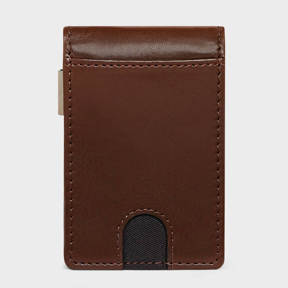 Men's RFID Bifold Wallet with Money Clip - Goodfellow & Co Brown