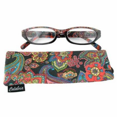 Calabria 4377 Reading Glasses with Floral Designs & Matching Case