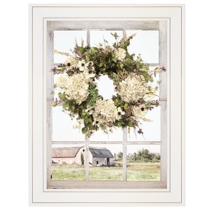 Trendy Decor 4U Pleasant View Framed Wall Art, Modern Home Decor Framed Print for Living Room, Bedroom & Farmhouse Wall Decoration by Lori Deiter - 1 of 3