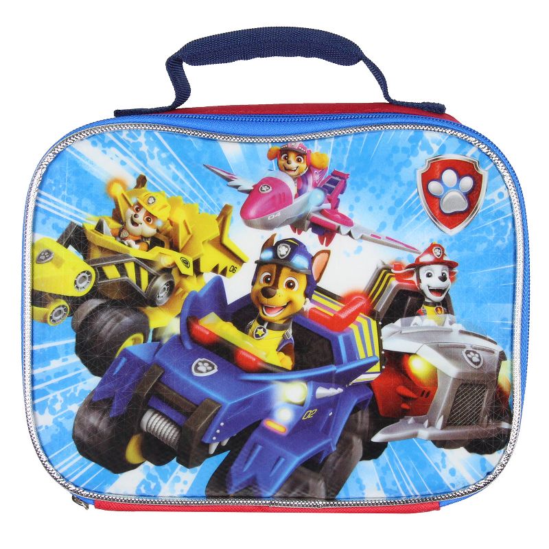 Paw Patrol 16" Backpack Lunch Tote Pencil Bag Water Bottle Snack Pack 7 Pc Set Blue, 5 of 7