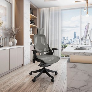 PAGED Ergonomic Office Chair Modern Computer Chair with Lumbar Support and Adjustable Armrests for Bedroom, Home Office - 1 of 4