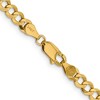 Black Bow Jewelry 4.75mm 14K Yellow Gold Solid Lightweight Flat Curb Chain Necklace - 4 of 4