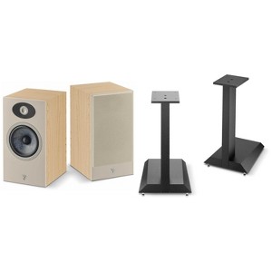 FOCAL THEVA/VESTIA N1 STANDS And THEVA N1 BOOKSHELVES(PAIR) - LIGHT WOOD - 1 of 4