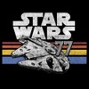 Mens Star Wars Millennium Falcon 77' Vintage Stripes Lightweight Hoodie - 2 of 4
