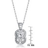 Guili Halloween Halloween Sterling Silver White Cubic Zirconia Pendant - 3 of 3