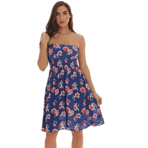 Riviera Sun Womens Strapless Tube Short Dress - Summer Dresses 21994 ...
