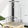 Attop Shower Hanging Rack, Bathroom Shower Storage Basket, Shampoo Holder, Over-the-Door Shower Rack with Hooks, 304 Stainless Steel Rust-Proof - 2 of 4