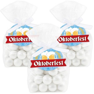 Big Dot of Happiness Oktoberfest - Beer Festival Clear Goodie Favor Bags - Treat Bags With Tags - Set of 12 - 1 of 4