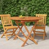 vidaXL Folding Patio Table,  33.5"x29.5" Solid Wood Teak - 2 of 4