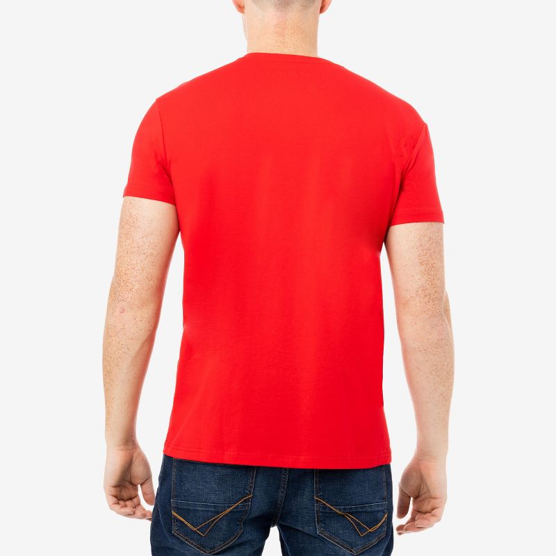X RAY Men's Basic V-Notch Neck Short Sleeve T-Shirt, 2 of 4